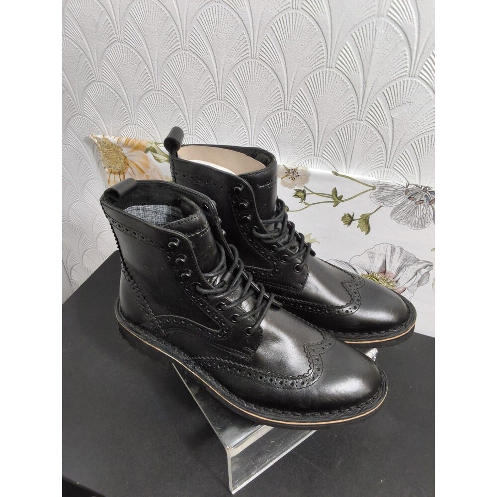 Wolverine Men's Leather Boot, Size 9- Black